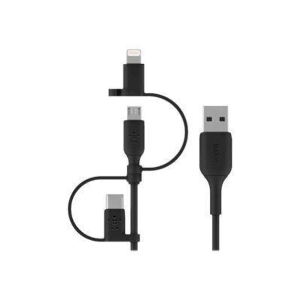Belkin Boost 3 in 1 -kaapeli, Lightning, Type C, Micro USB