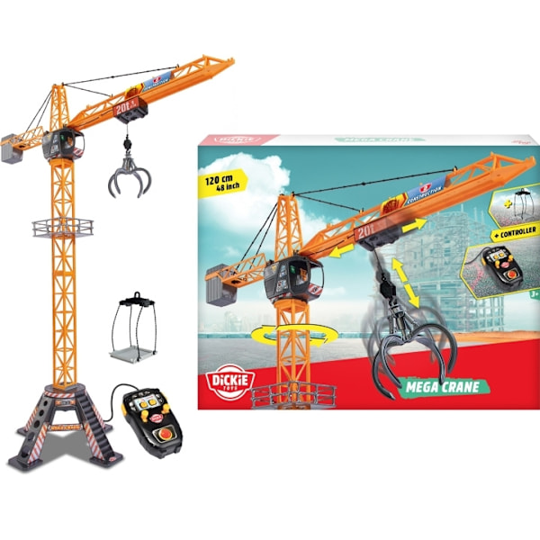 Dickie Toys Mega Crane - fjärrstyrd kran