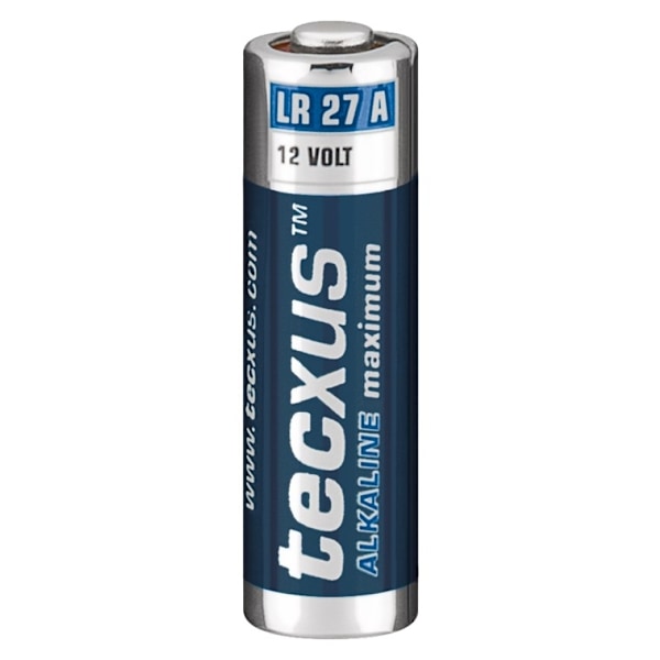 tecxus LR27/A27 batteri, 1 stk. blister alkaline mangan batteri, 12 V