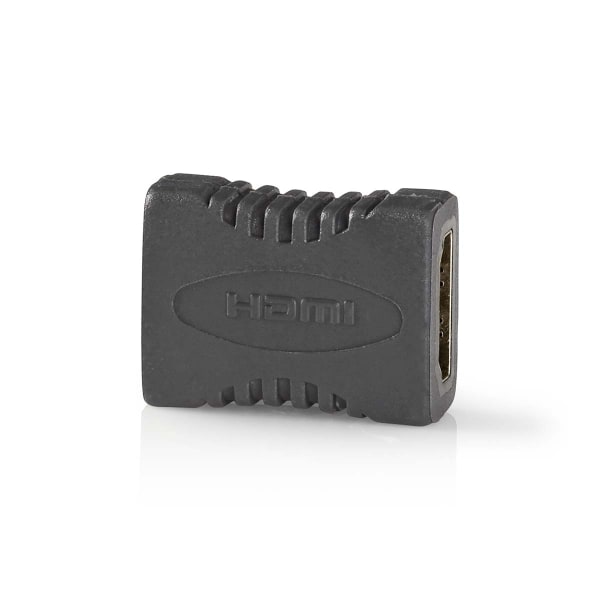 Nedis HDMIâ„¢ Adapter | HDMI â„¢ -udgang | HDMI â„¢ -udgang | Guldplateret | Lige | PVC | Antracit | 1 stk. | Box