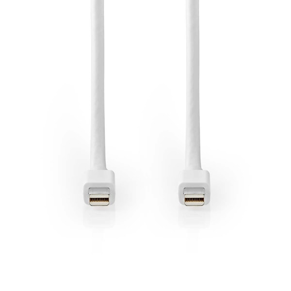 Nedis Mini DisplayPort kabel | DisplayPort 1.4 | Mini DisplayPort han | Mini DisplayPort han | 48 Gbps | Nikkelplateret | 2.00 m | Runde | PVC | Hvid