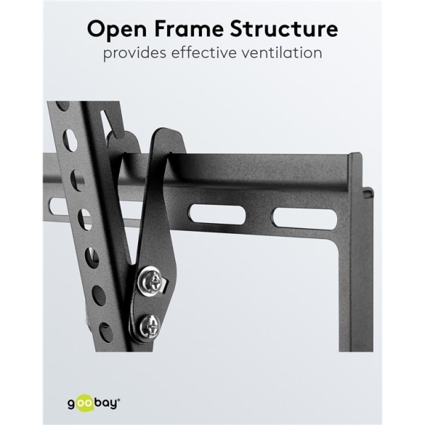 Goobay TV-väggfäste Basic TILT (L) för TV-apparater från 37 till 70 tum (94-178 cm), lutbar upp till 35 kg