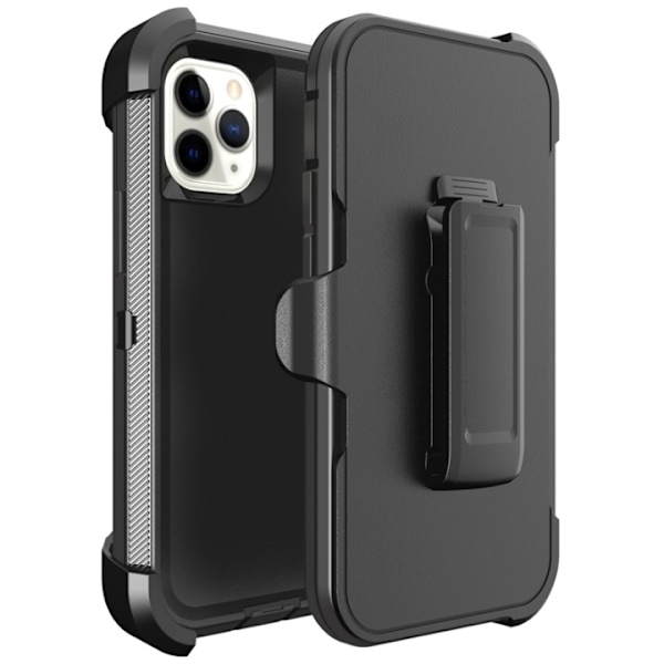 Iskunkestävä kuori iPhone 12 minille, Musta Svart