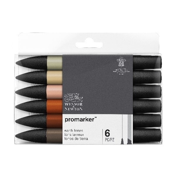 WINSOR Promarker set, earth tones 6pcs