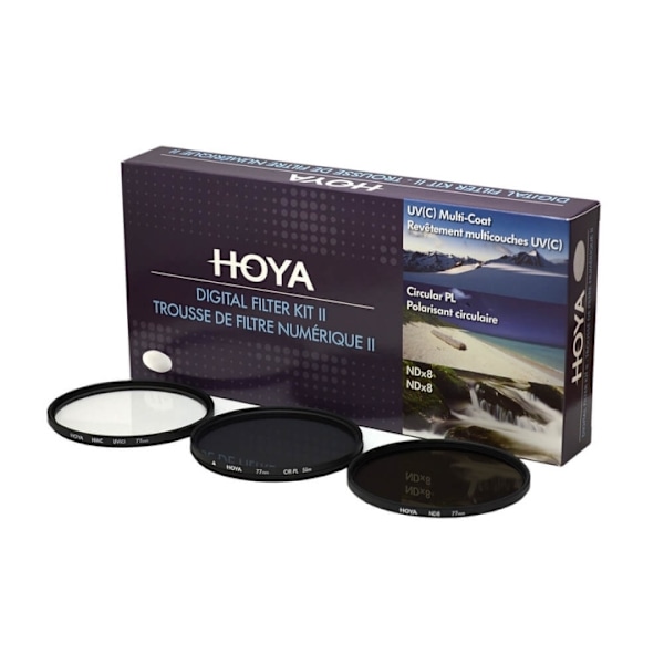 HOYA Filterkit UV(C) Pol.Circ. NDx8 62mm