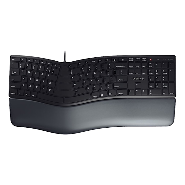 Cherry KC 4500 Ergo keyboard, ergonomic designed keyboard, black