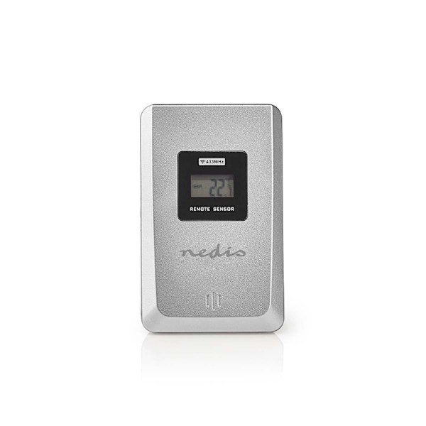 Nedis Väderstation | Inomhus & utomhus | Inklusive trådlös vädersensor | Väderprognos | Tidsdisplay | LCD-skärm | Alarmklockfunktion