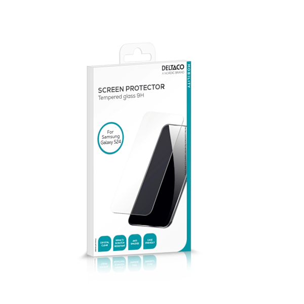 DELTACO Screen protector,  Samsung Galaxy S24 Transparent