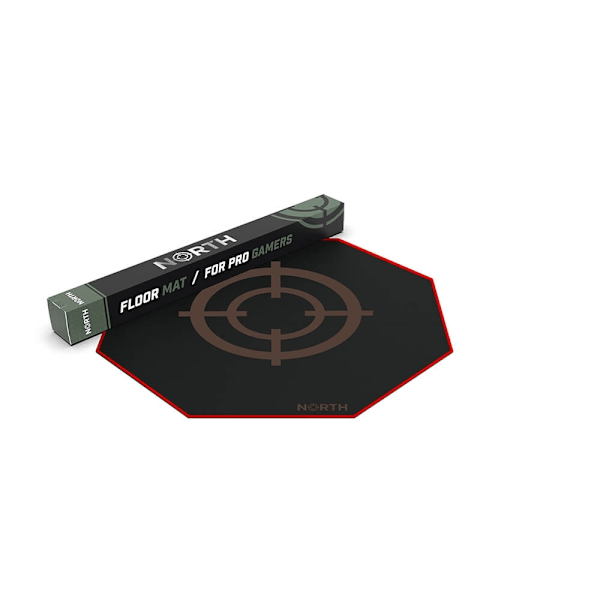 North Floor Pad Pro Gaming 100x100 Red/Black