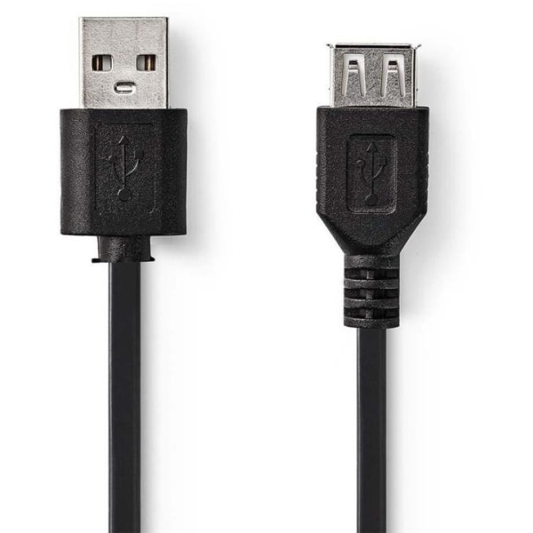 USB kaapeli | USB 2.0 | USB-A Uros | USB-A Naaras | 5.5 W | 480