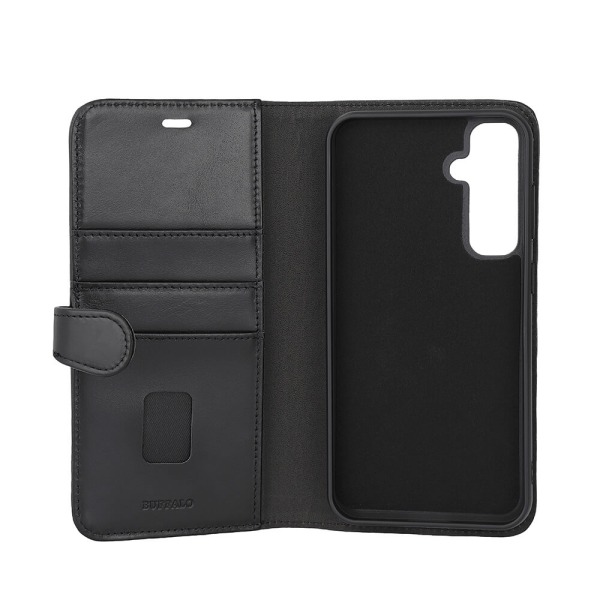 Buffalo 2in1 Wallet Leather 3 card Samsung S23 FE 5G Black Svart