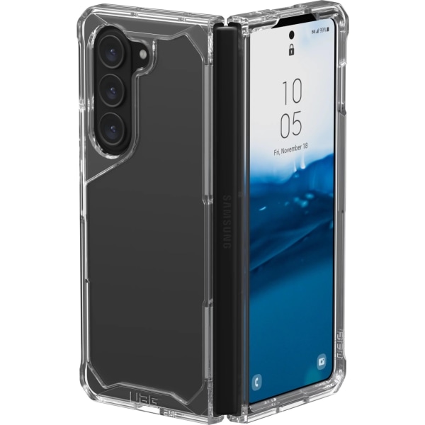 Urban Armor Gear Samsung Galaxy Z Fold5 Plyo, Ice Transparent,Svart