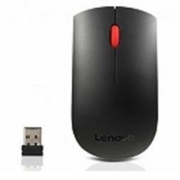 Lenovo 4X30M56887 datormöss Ambidextrous RF Trådlös Optisk 1200 DPI Sort, Rød