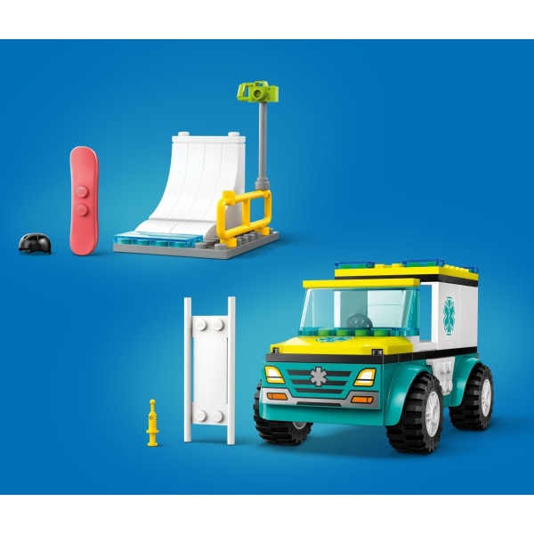 LEGO City Great Vehicles 60403  - Ambulans och snowboardåkare