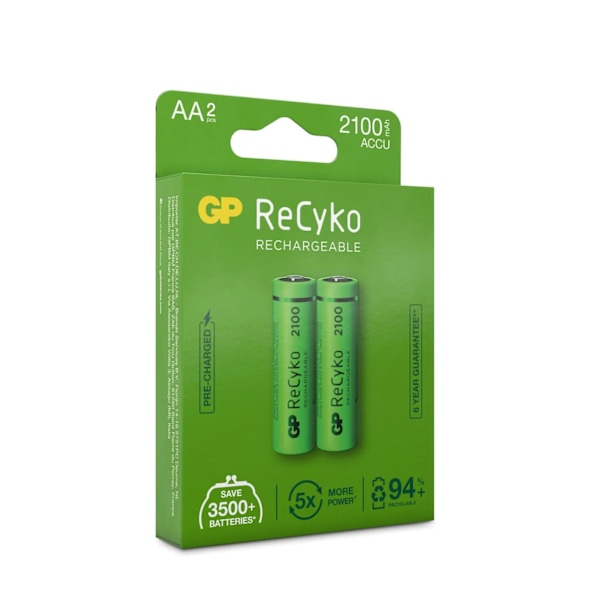 GP ReCyko NiMH 2100mAh AA 2 Pack (PB)