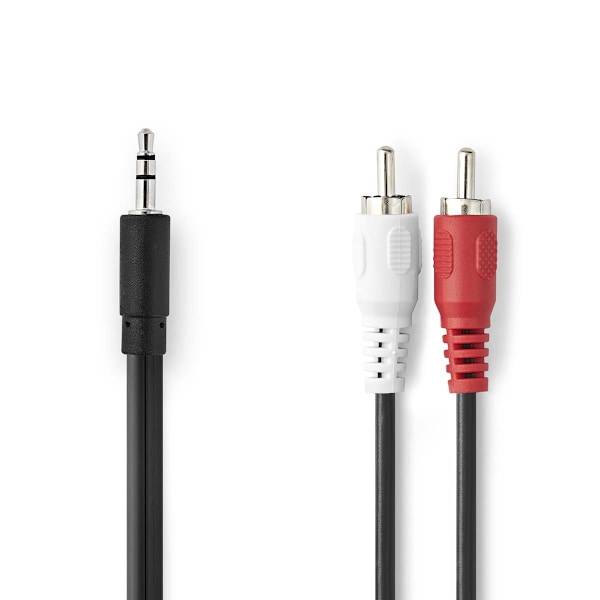 Nedis Stereolydkabel | 3,5 mm Han | 2x RCA Han | Nikkelbelagt