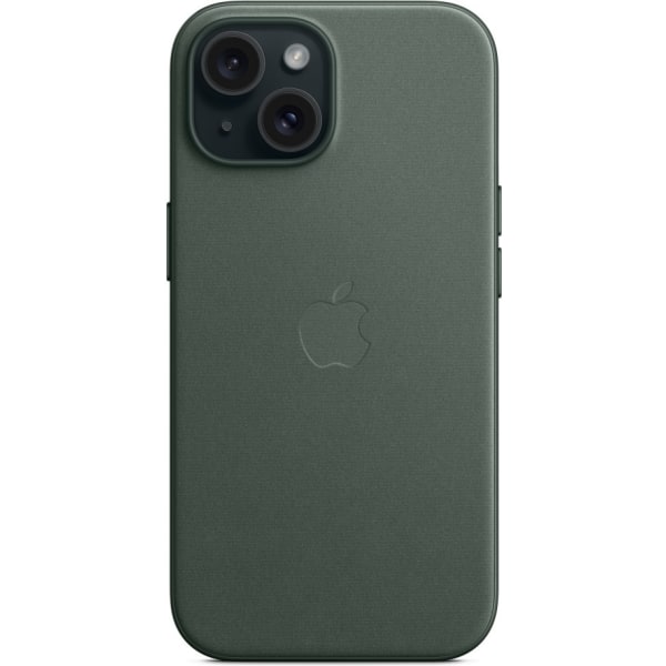 Apple iPhone 15 FineWoven etui med MagSafe, vintergrøn Grön