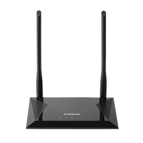 Edimax 4-i-1 N300 Wi-Fi Router, Access Point, Range Extender, Wi-Fi Bridge & WISP Black Sort