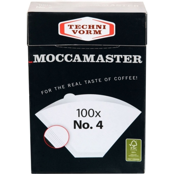 Moccamaster filterpapper 1x4, 100 st.