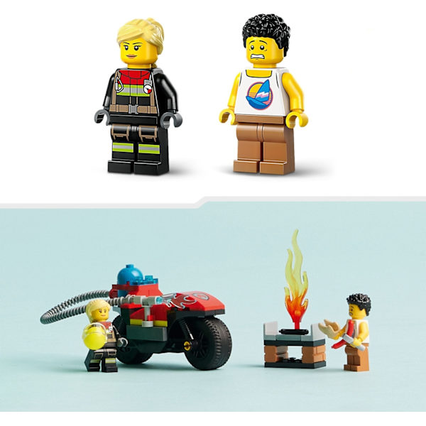LEGO City Fire 60410  - Palokunnan pelastusmoottoripyörä