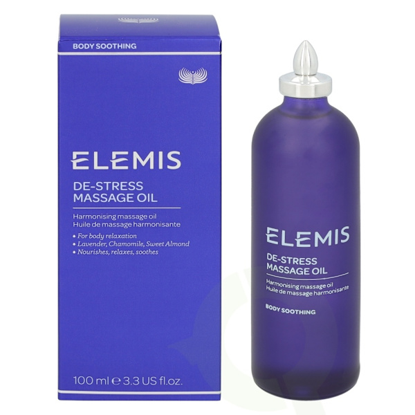 Elemis De-Stress Massage Oil 100 ml For Body Reparation