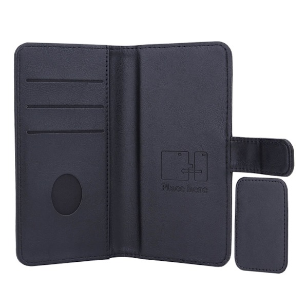 RADICOVER Strålingsbeskyttende Wallet PU Universal Large 5-5,4" 2in1 RFID Sort Svart