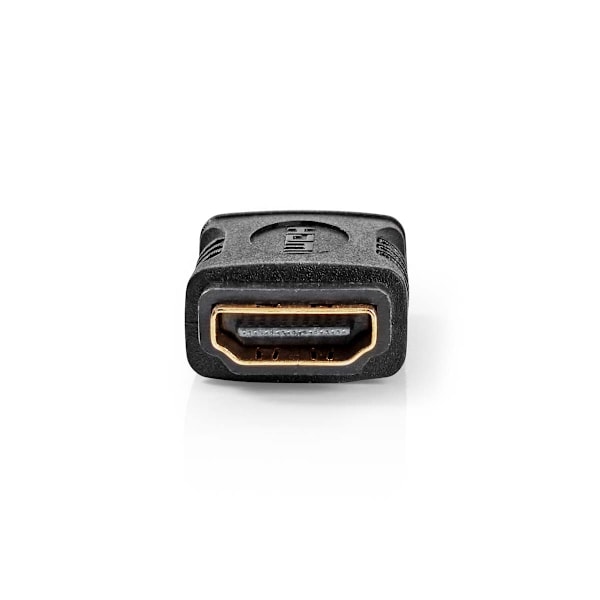 Nedis HDMI™ -sovitin | HDMI™ Ulostulo | HDMI™ Ulostulo | Kullattu | Suora | ABS-Muovi | Musta | 1 kpl | Laatikko