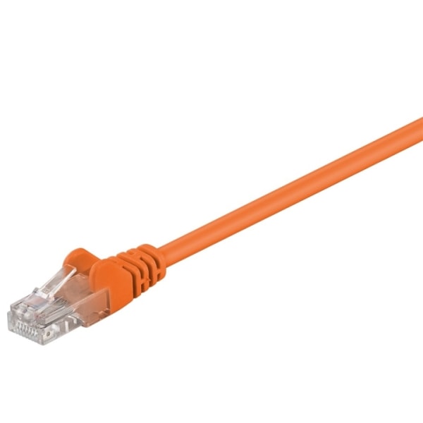 Goobay Netværkskabel CAT 5e, U/UTP, orange, 15 m kobberbeklædt aluminiumleder (CCA)