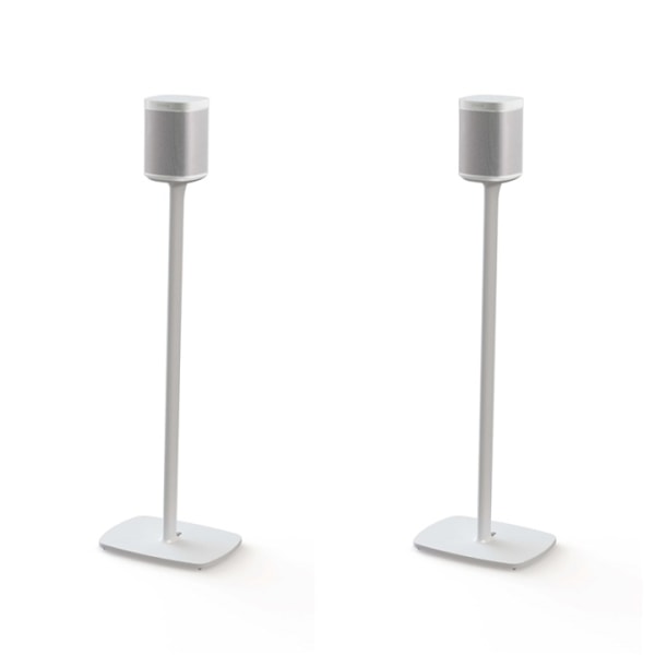FLEXSON Golvställ för Sonos ONE/ONE SL/PLAY:1 Vit 2-pack
