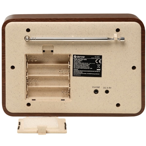 Denver DAB+&FM-Radio Delvis gjord av Bioplast
