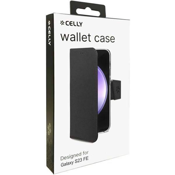 Celly Wally Wallet Case Galaxy S23 FE Svart Svart