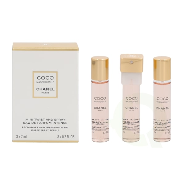 Chanel Coco Mademoiselle Intense Giftset 21 ml, 3x Edp Spray Refill 7ml - Twist and Spray