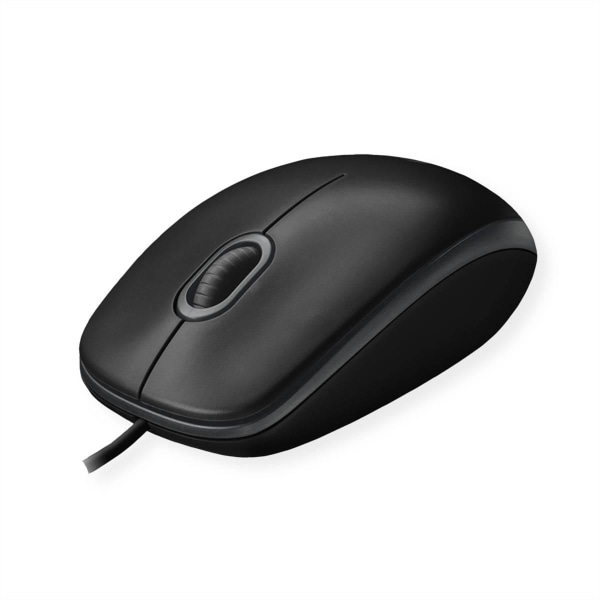 Logitech B100 optical USB mouse, 800 dpi, 180 cm cable, black