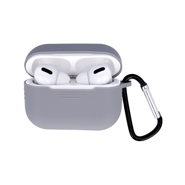 Airpods Pro Beskyttelsesetui med krog, grå