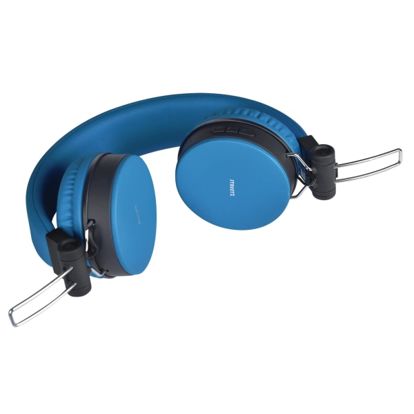 STREETZ Foldable on-ear BT headset, 3.5 mm, blue Blå