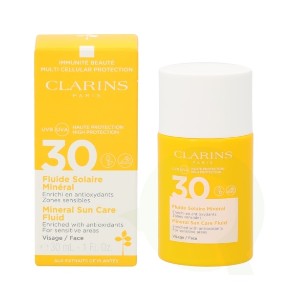 Clarins Mineral Sun Care Fluid SPF30 30 ml Ansigt, For Sensitive A
