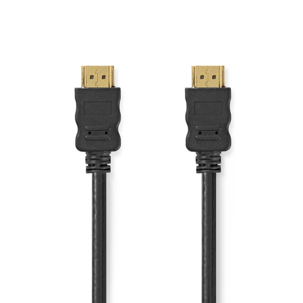 Nedis High Speed ​​HDMI ™ kabel med Ethernet | HDMI™ Stik | HDMI™ Stik | 4K@30Hz | ARC | 10.2 Gbps | 7.50 m | Runde | PVC | Sort | Label