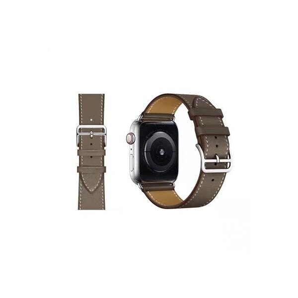 PU-læderarmbånd til Apple Watch 42/44mm, Sort