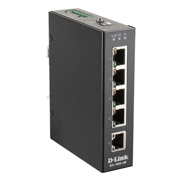D-Link 5 Port Unmanaged Switch with 5 x 10/100 BaseT(X) ports Sort