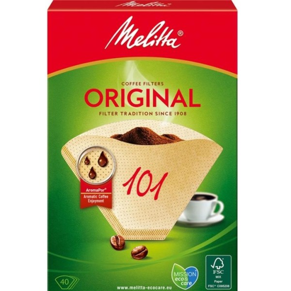 Melitta Kaffefilter 101 40pack (Obs 9s