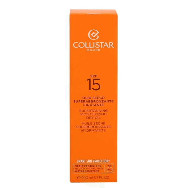 Collistar Supertanning Dry Oil SPF15 200 ml Moisturizing Dry Oil