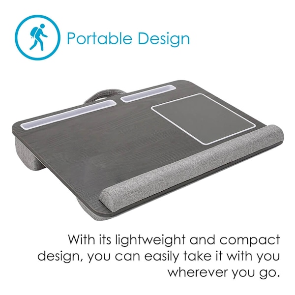 Desire2 Laptop Lap Desk Grey
