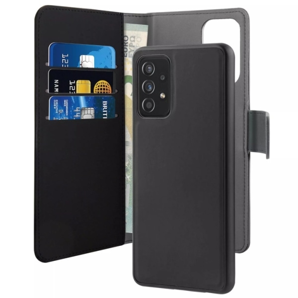 Puro Samsung Galaxy A72 5G Wallet Detachable, black Svart