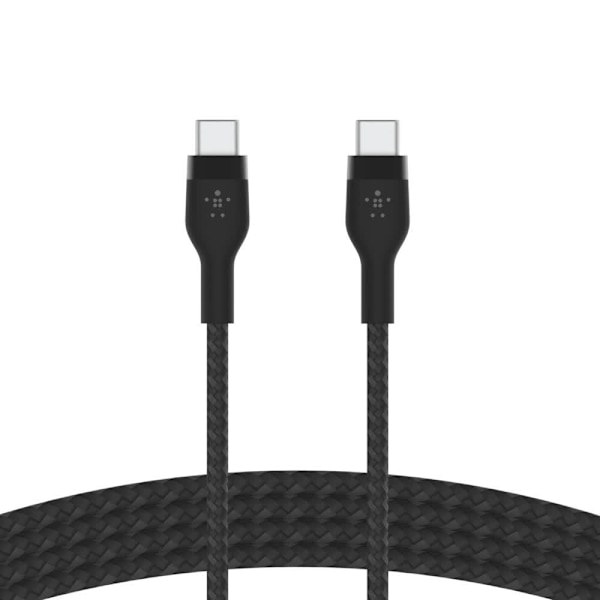Belkin BOOST CHARGE USB-C til USB-C 2.0 flettet silikone, 2 m, sort