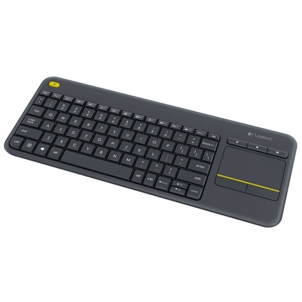 Logitech K400 Plus tangentbord RF Trådlös QWERTY Nordiska språk Svart Sort