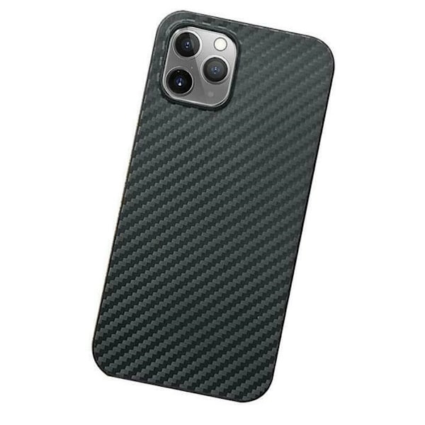 Mobilcover til iPhone 13 Pro med kulfiber look, Sort Svart