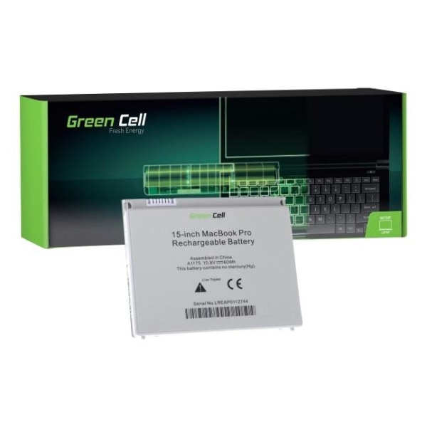 Green Cell Battery for Apple Macbook Pro 15` A1175 11,1V 4400 mA