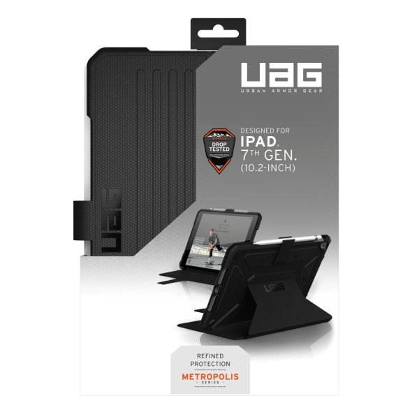 UAG iPad 10.2", Metropolis, Black, BULK Svart