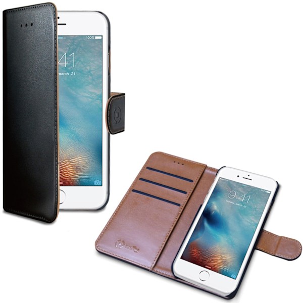 Celly Wallet Case iPhone 7/8/SE 2020/SE 2022 Svart Svart