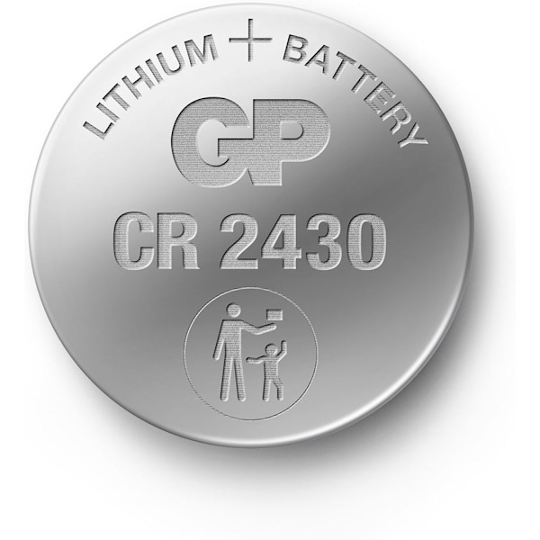 GP Knappecelle CR2430 litiumbatteri 2-pak
